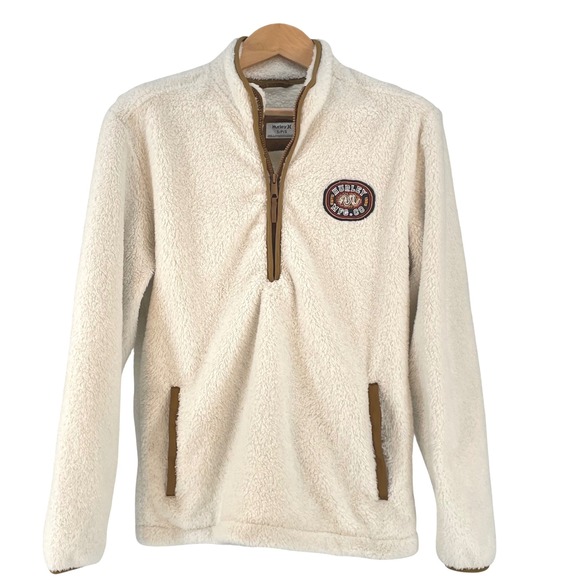 Hurley Other - Hurley Cream Fleece Quarter-Zip Sweatshirt